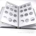 Hardcover Munten Samling Poker Chips Holder Book